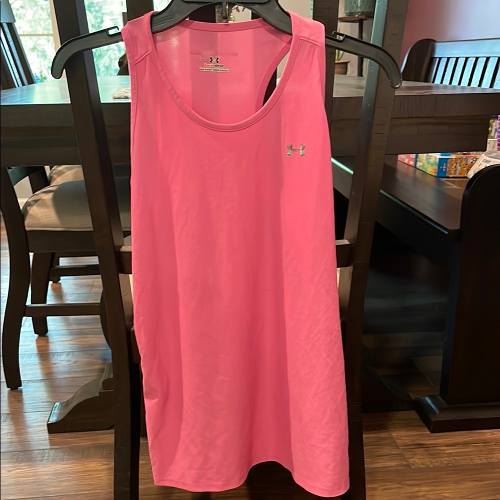 Under Armour Orange Sleeveless Tank Top